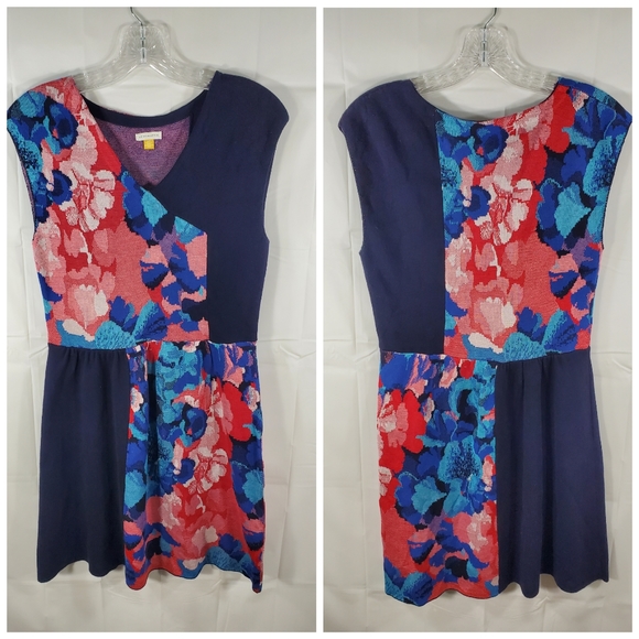 Anthro Leifsdottir Floral Knit Sleeveless Dress - Picture 2 of 4